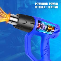 2000 Watt Heat Gun, Lightweight Compact Heat Gun Kit, 4 DIY Nozzles, Shrink Tubing, Packaging, Crafts, Welding Heat Guns