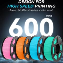 JAYO PETG & High Speed Matte PETG 3D Filament 1.75mm 30mm/s - 600mm/s Print Range High Flow Speedy PETG Printer Filament for 3D