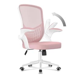 Office Chair Ergonomic Desk Chair 90° Flip-up Armrest Lumbar Support Height Adjustable Computer Chair for Home Office