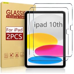 2 Pack Screen Protector for iPad 10th Generation Ultra Clear Tempered Glass for iPad 10 2022 Accessories 10.9 Inch 9H Film
