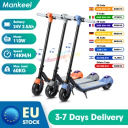 Mankeel MK029 Electric Scooter, 6.5'' Foldable E-Scooter for Kids Ages 6-12, 110W Max 14KM/H 5-8KM Range, Folding E-Scooter