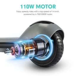 Mankeel MK029 Electric Scooter, 6.5'' Foldable E-Scooter for Kids Ages 6-12, 110W Max 14KM/H 5-8KM Range, Folding E-Scooter