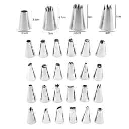 Pastry Turntable Kit Cake Decorating Supplies Baking Tools Accessories Rotating Stand Nozzles for Fondant