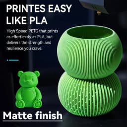 JAYO 3D High Speed Matte PETG / PLA Filament 1.75mm 30mm/s - 600mm/s Print Range High Flow Speedy PETG 3D Printer Filament