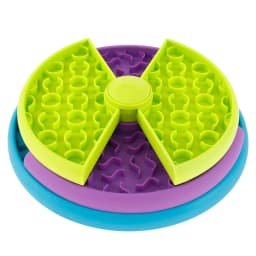 Raised Cat Bowl Elevated Cat Bowls with Wood Stand Ceramic Slow Feeder Bowl Cat Feeding Bowl Anti Vomiting Cat Food Bowl Non-Sli
