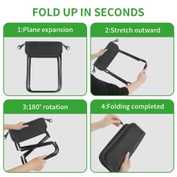 Camping Stool,Folding Stools for Adults, Lightweight Mini Collapsible Stool for Hiking, Fishing and Picnic, Hold Up to 120kg
