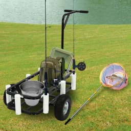 Outdoor Heavy Duty Fishing/Beach Cart Trolley Portable Garden Camping Cart for Fishing Load 198Lbs