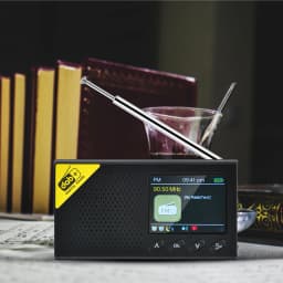 Portable Digital Radio Bluetooth-compatible 5.0 DAB/FM Receiver Broadcasting Player Rechargeable Lightweight Home office Radio