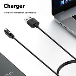 Magnetic USB Charging Cable Power Charge Wire 2-Pin Charger Adapter Power Cord for CMF Watch Pro 2/Pro 1 Smartwatch Accessories