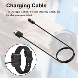Magnetic USB Charging Cable Power Charge Wire 2-Pin Charger Adapter Power Cord for CMF Watch Pro 2/Pro 1 Smartwatch Accessories