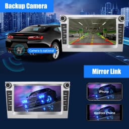 ESSGOO Android 14 4+64G CarPlay Car Stereo Radio For Opel/Vauxhall Astra G H Corsa C D Vectra Android Auto GPS NAV DAB+ Silver