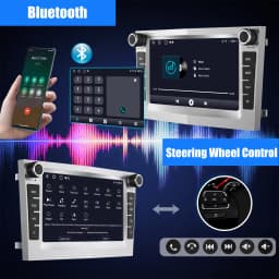 ESSGOO Android 14 4+64G CarPlay Car Stereo Radio For Opel/Vauxhall Astra G H Corsa C D Vectra Android Auto GPS NAV DAB+ Silver