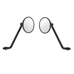 Artudatech Mirror 3" Round Universal Black For Cafe Classic Bobber Chopper Custom Tracker
