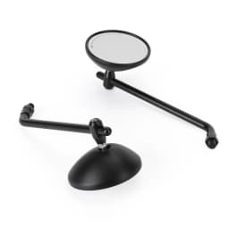 Artudatech Mirror 3" Round Universal Black For Cafe Classic Bobber Chopper Custom Tracker