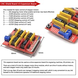Nema 17 Stepper Motor CNC Controller Kit & UNO R3 Improvement Borad & DRV8825 Drivers For Arduino 3D Printer