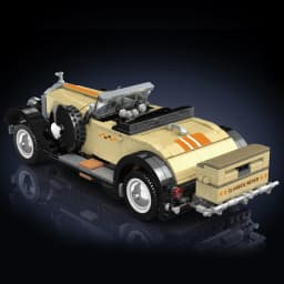Mould King 10115 Technical Car Toys The MOC Fantom Vintage Building Block Assembly Oldtime Car Model Brick Kids Christmas Gift