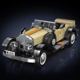 Mould King 10115 Technical Car Toys The MOC Fantom Vintage Building Block Assembly Oldtime Car Model Brick Kids Christmas Gift