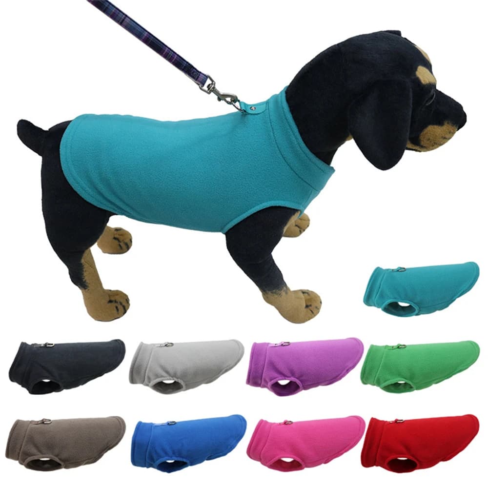 Pet Dog Warm Coat Fleece Jacket Jumper Sweater Winter Clothes Puppy Vest Outfits