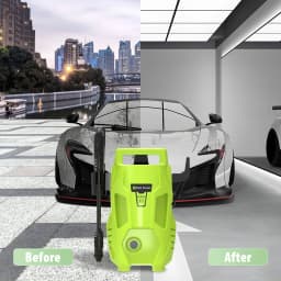 2050PSI Electric High Pressure Washer, 1.6GPM 2300W Washer with 1-180° Adjustable Nozzle and Detergent Tank for Cleaning Car