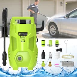 2050PSI Electric High Pressure Washer, 1.6GPM 2300W Washer with 1-180° Adjustable Nozzle and Detergent Tank for Cleaning Car