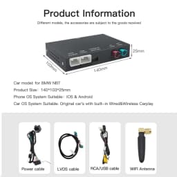Wireless CarPlay Android Auto For BMW 3 4 Series F32 F33 F36 E90 E93 F30 F31 F34 F80 NBT CIC System 2009-2017 Airplay MirrorLink
