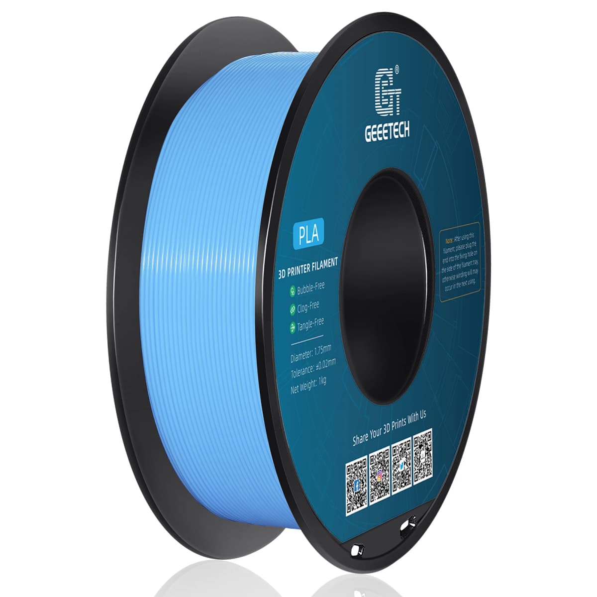 Geeetech 1kg 1.75mm Filament,3d printer Filament PLA PETG Plastic ,Lines Up Neatly,3d printing wire materials,vacuum packaging