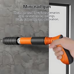 Mini Nailer Tool Set 4 Gears Power Gun Woodworking Integrated Air Nailer Manual Steel Nail Nailer