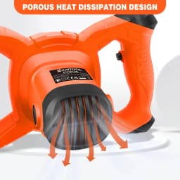 BRIEFNESS Cement Mixer Paddle Mixer, 6 Variable Speed Paint Mixer Plastering Tools, 1700 U/Min Plaster Mixer,1.5M Long Cable