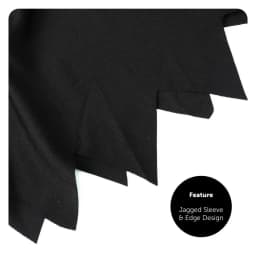 Ladies Gothic Mother Costume - Long Black Halloween Dress with Creepy Hand Prop Horror Fancy Dress Set