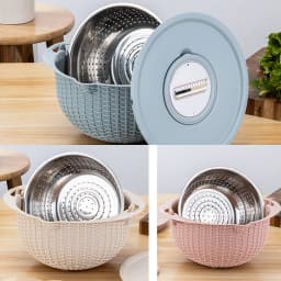 Easy To Wash And Detachable Conveniently Designed Stainless Steel Colander Non-toxic Basket Colander pink