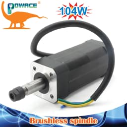 【EU】Square 104W ER8 DC Brushless spindle motor CNC kit & DBD200 24V Driver For Router Milling