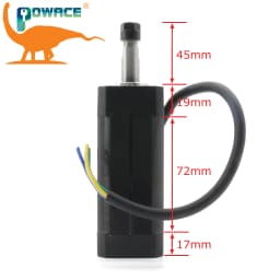 【EU】Square 104W ER8 DC Brushless spindle motor CNC kit & DBD200 24V Driver For Router Milling