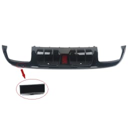 Magickit for Mercedes-Benz C-Class W205 C180 C200 C300 C400 C43 C63 C350e AMG Rear Bumper Diffuser Lip with Exhaust Tips