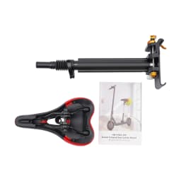 Adjustable Scooter Seat 45-65cm Electric Scooter Folding Saddle Seats Ergonomic PU Cushion Absorbing Seat with Screwdriver