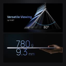【Monitor+Bag】ARZOPA 16.1 inches Grey Portable Monitor,144 hz,100%s RGB,1080P FHD External Second Screen IPS Screen,Z1FC Grey