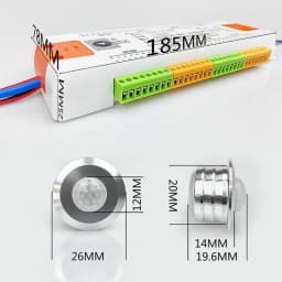 32 Channels Motion Sensor LED Stair Light Controller Kit DC 12V 24V Step PIR Automatic Controler for Stairway Staircase Lighting