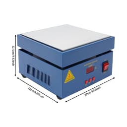 800W Electronic Soldering Hot Plate Preheat Soldering Station Welder Hot Plate LCD Display 20x20cm