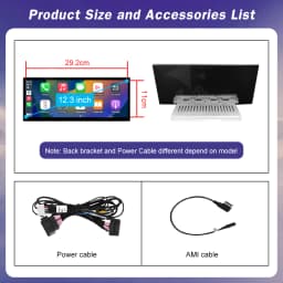 12.3” Car Multimedia Linux Touch Screen For Audi A1 2012-2018 Wireless CarPlay Android Auto Airplay Car Player Radio