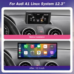 12.3” Car Multimedia Linux Touch Screen For Audi A1 2012-2018 Wireless CarPlay Android Auto Airplay Car Player Radio