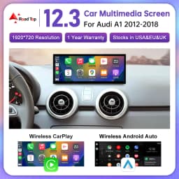12.3” Car Multimedia Linux Touch Screen For Audi A1 2012-2018 Wireless CarPlay Android Auto Airplay Car Player Radio