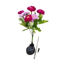 Snow Lotus Flower Outdoor Lights Convenient Size For Easy Installation Easy Care Lights Snow Lotus