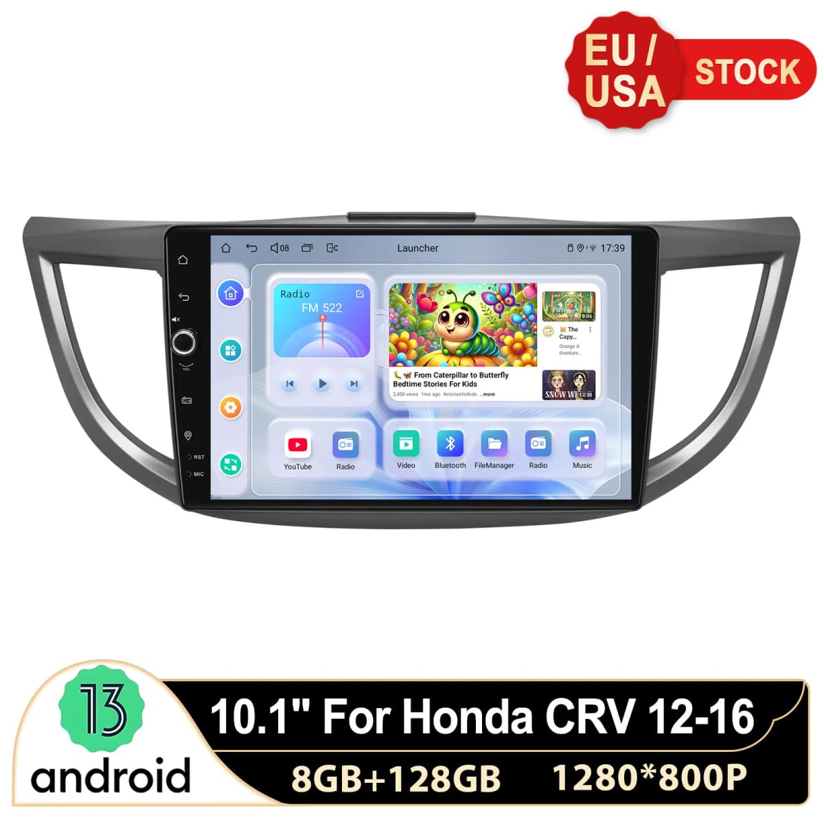 JOYING 10.1" Android Head Unit for Honda CR-V CRV 2012-2016 Wireless CarPlay Android Auto GPS Navigation EU/US Warehouse