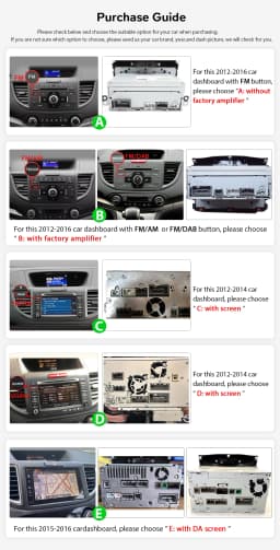 JOYING 10.1" Android Head Unit for Honda CR-V CRV 2012-2016 Wireless CarPlay Android Auto GPS Navigation EU/US Warehouse