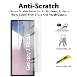 1-3PCS Tempered Glass For Samsung Galaxy Z Fold 6 5 4 3 9H Clear Front Outer Screen Protector Z Fold 5 Z Fold6 Protective Glass
