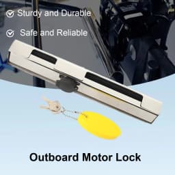 Outboard Motor Engine Motor Lock Heavy Duty Stainless Steel High Security Outboard Engine Lock With Key For Marine Boat