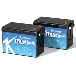 KEPWORTH 12V 300Ah LiFePO4 Battery Deep Cycle for RV Boat Solar Trolling Motor, UK Stock Fast Shipping