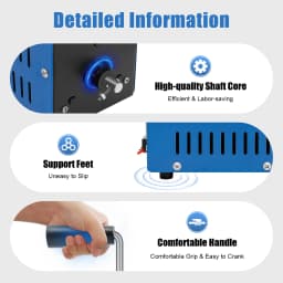 20W Hand Crank Generator Portable Emergency Power Supply USB Charging Multi-Voltage Ports (3V-28V) for Outdoor Survival Camping