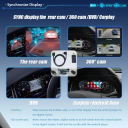 9inch Prelingcar Car LCD Digital Cluster For Amarok 2008-2016 Polo 6R crossfox Vento Saveiro Dashboard instrument Cockpit panel