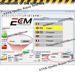 ECM Titanium 1.61 VM Win Diagnostic for Car Auto Tuning Repair Program With 26000 + Driver ECM 18259+ Drivers ECU Tool Software