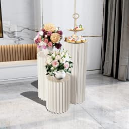 White Folding Column Support Frame Roman Column Display Frame Dessert Table Event Celebration Decoration Layout Window Display